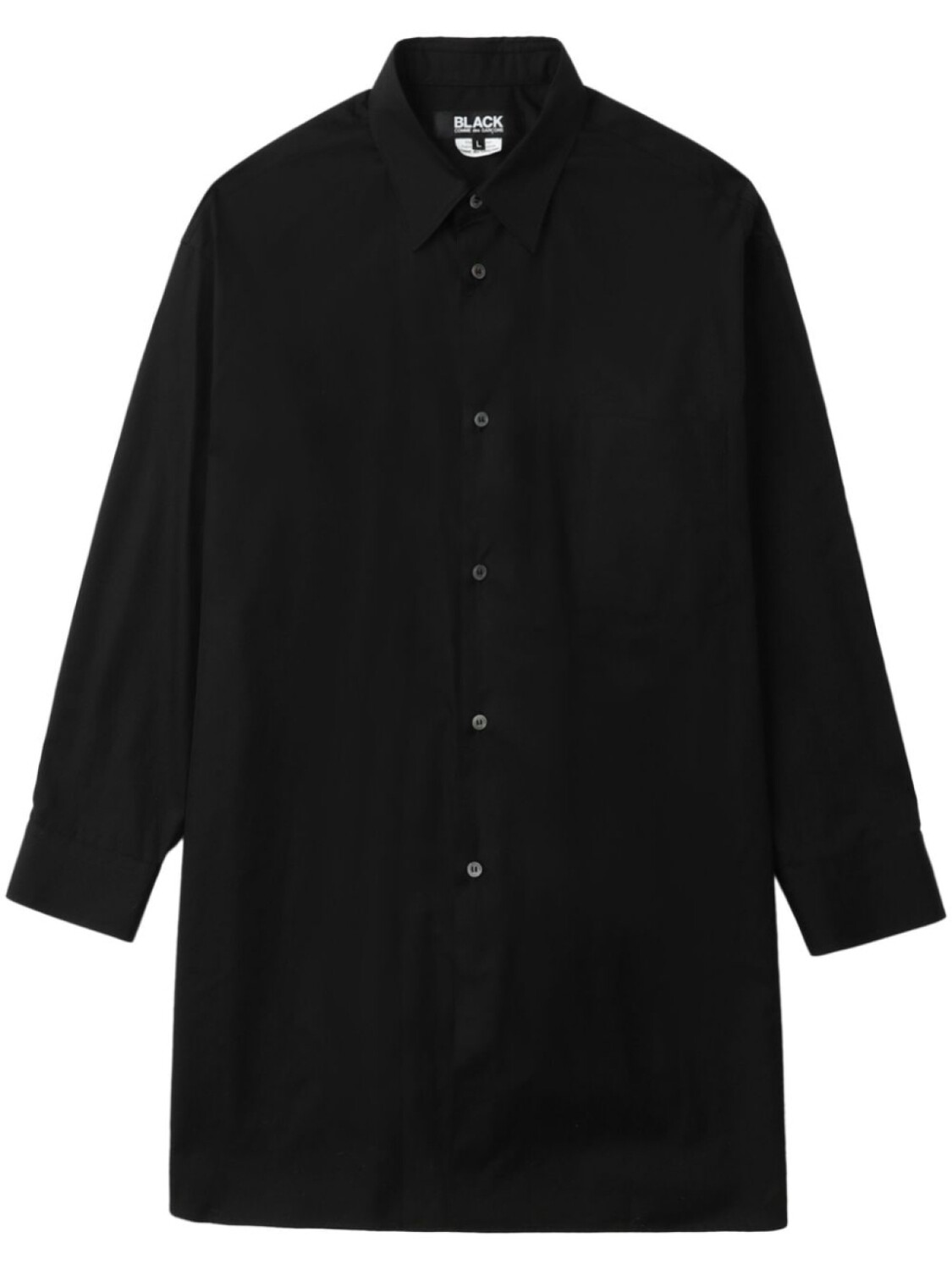 

Black Comme Des Garçons рубашка с асимметричным подолом, черный