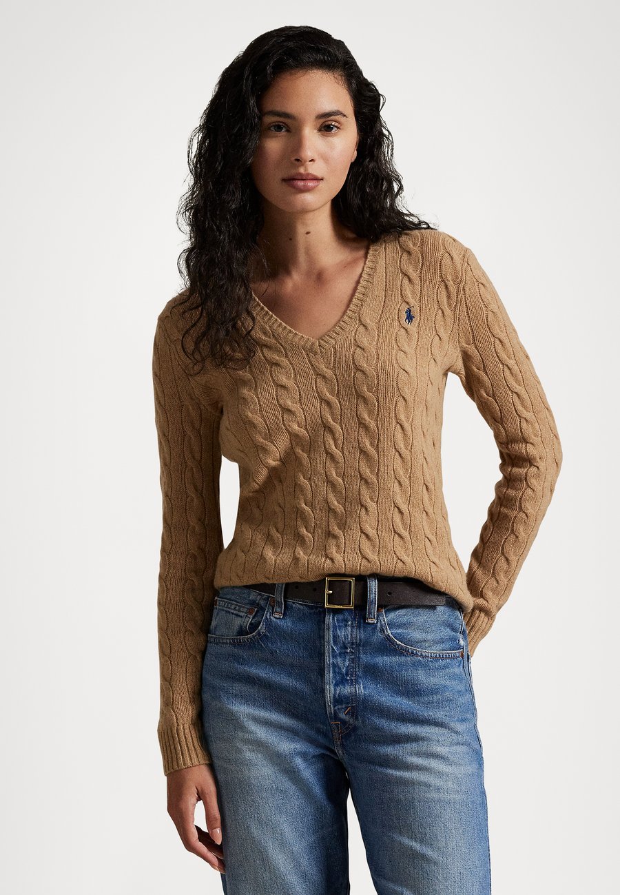 

Джемпер Polo Ralph Lauren KIMBERLY LONG SLEEVE PULLOVER, Camel Melange/Camel