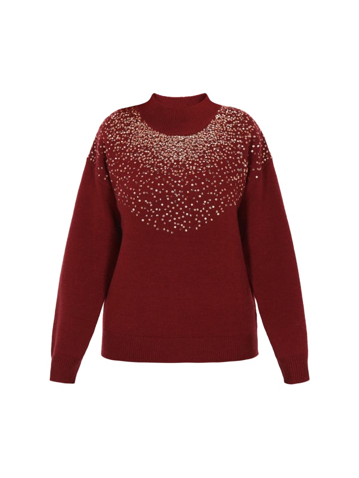 

Faina Женский свитер бордового цвета