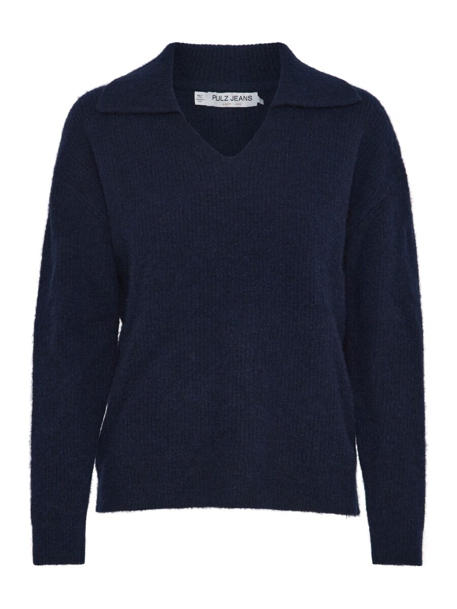 

Базовый свитер PULZ Jeans Sweater Astra, темно-синий