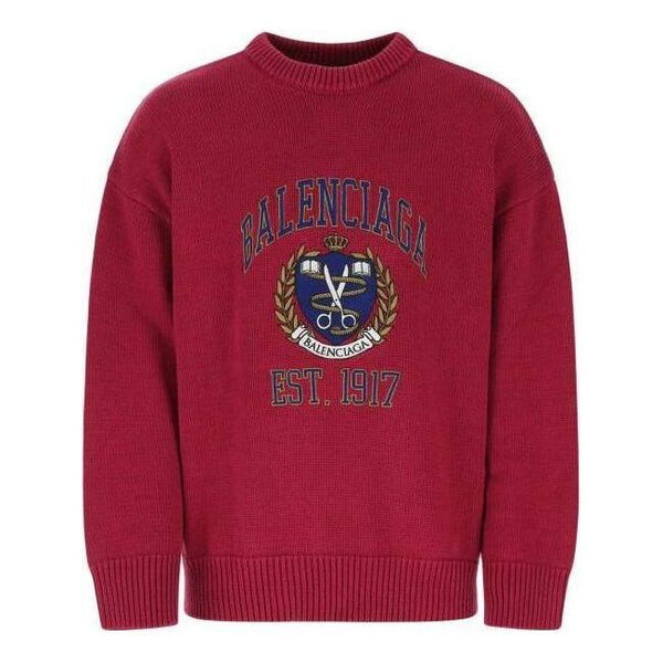 

Свитер est. 1917 college logo crewneck sweater 'red' Balenciaga, красный