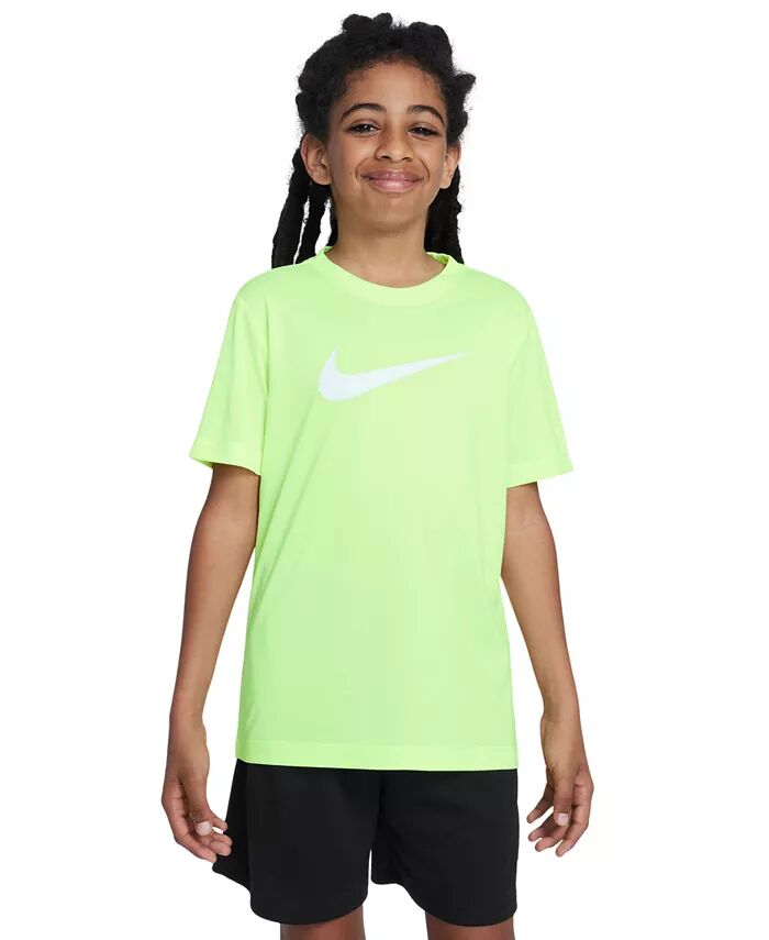 

Футболка Dri-FIT с круглым вырезом Big Kids' Legend с логотипом-галочкой Nike, серый