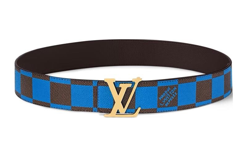 

Мужской ремень Louis Vuitton, синий/коричневый