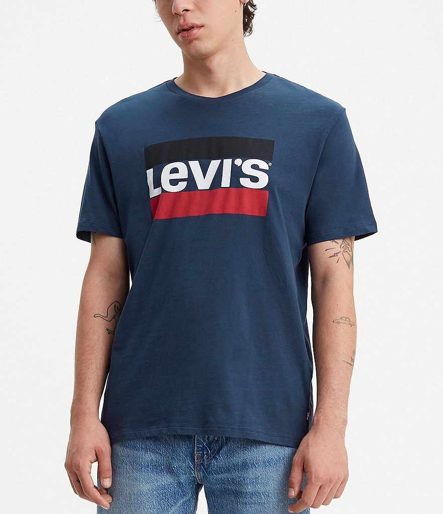 

Футболка с графическим логотипом Levi's Sportswear, синий