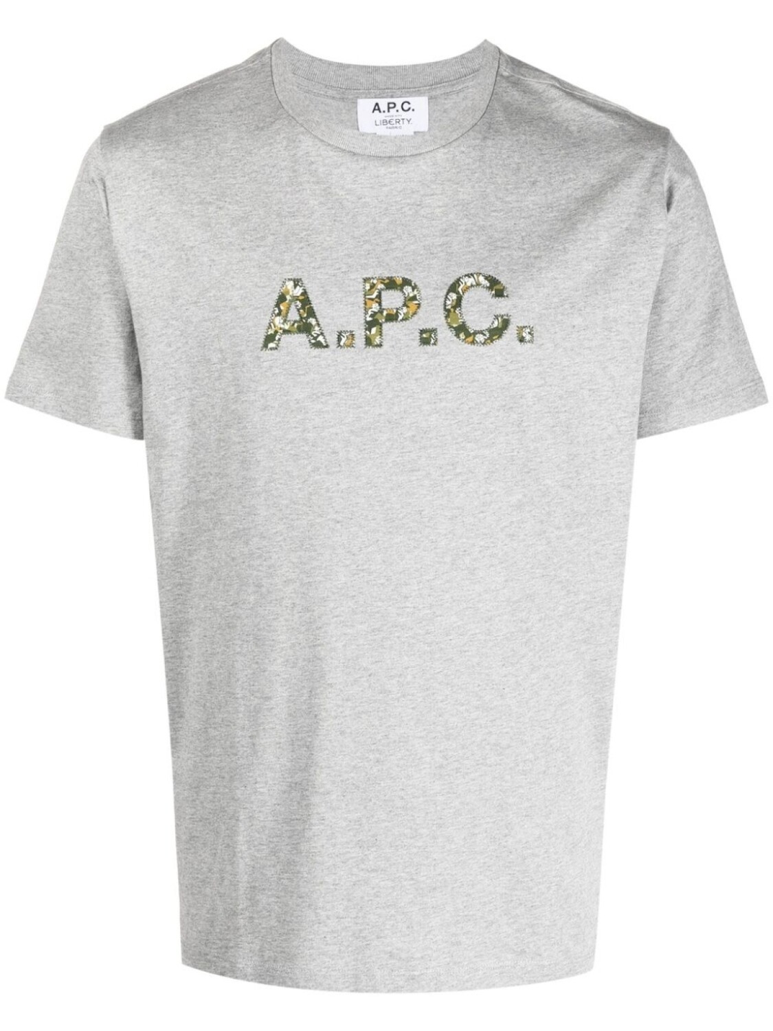 

A.P.C. футболка с логотипом, серый