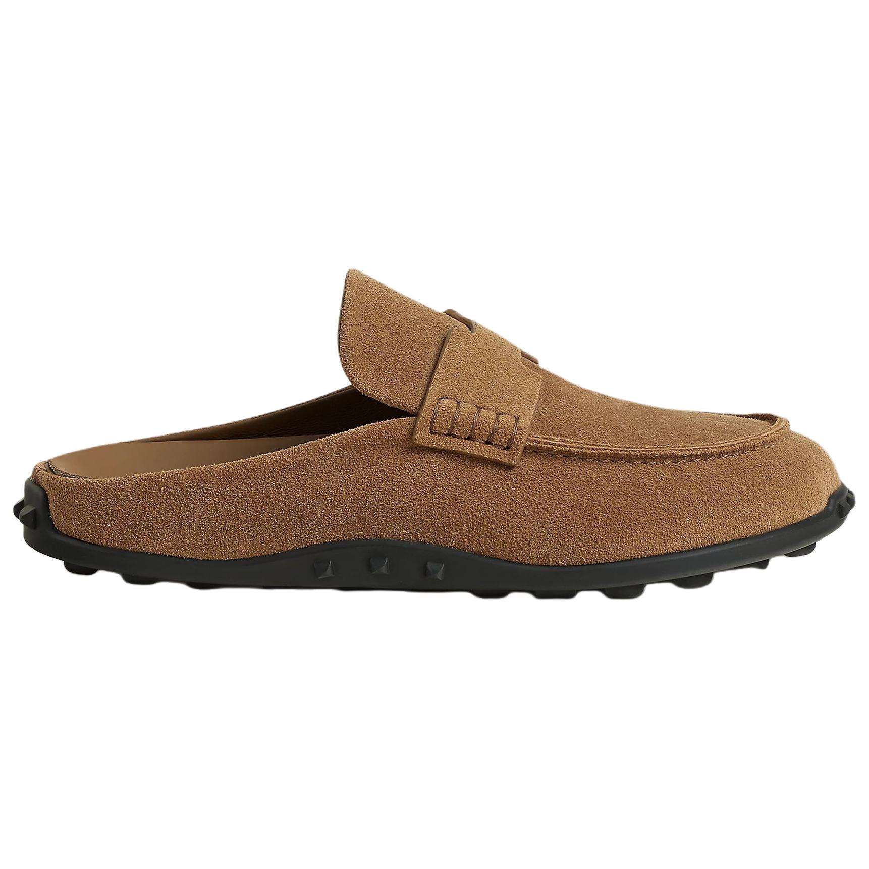 HERMES Закрытые тапочки 1cm Women's Smoky Brown — фото 3