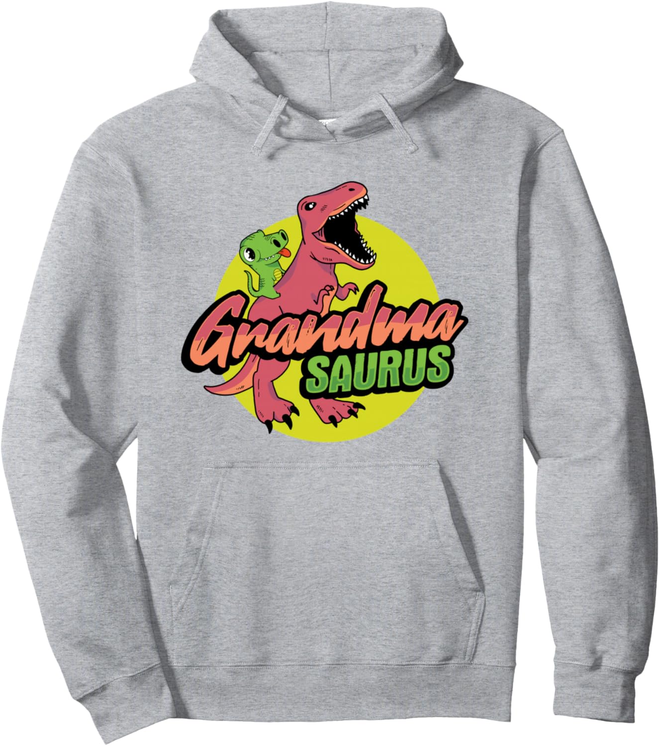 

Толстовка с дизайном Grandmasaurus для бабушки Grandmasaurus Design, серый