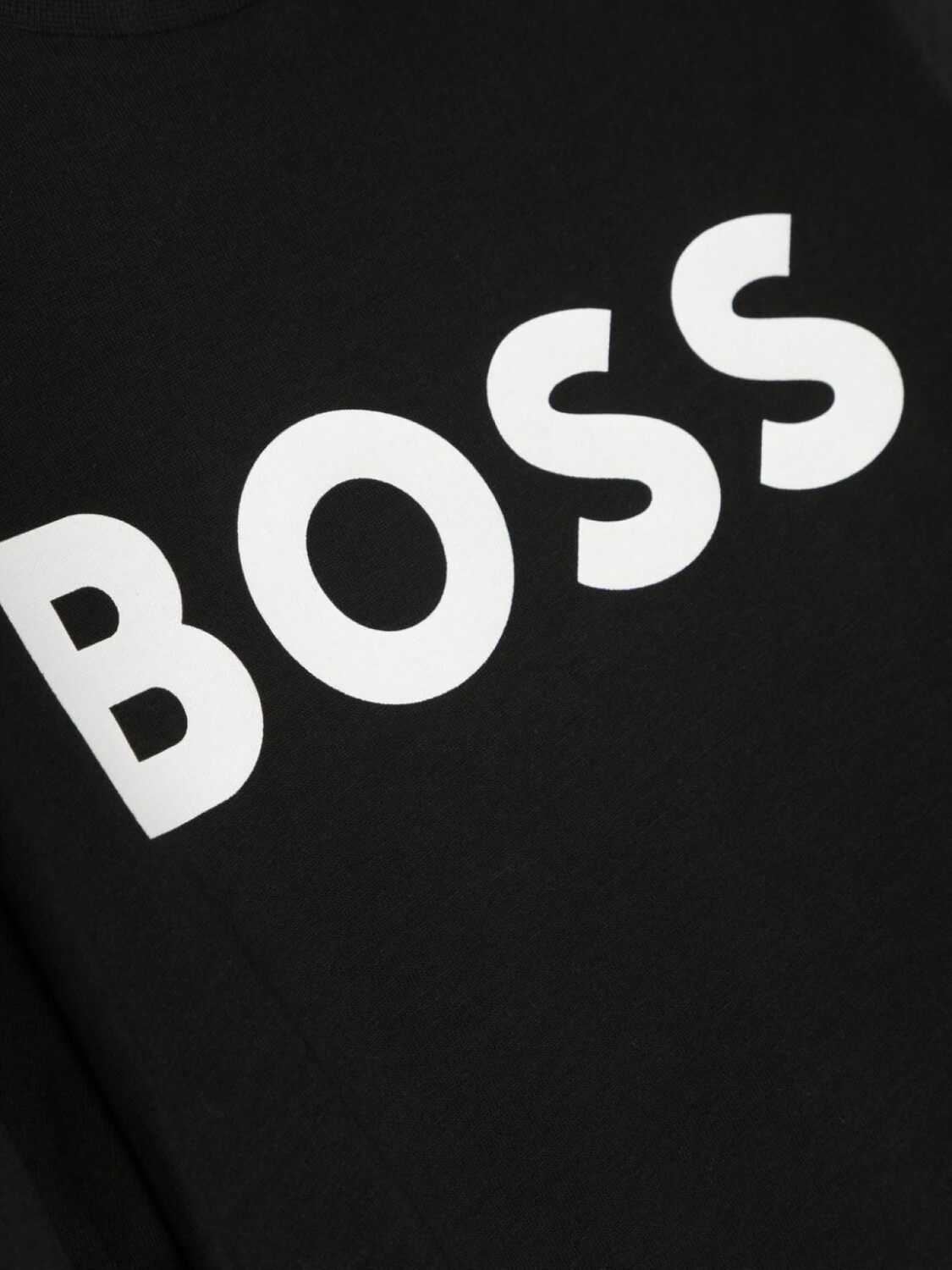 BOSS Kidswear футболка с длинными рукавами и логотипом, черный — фото 3