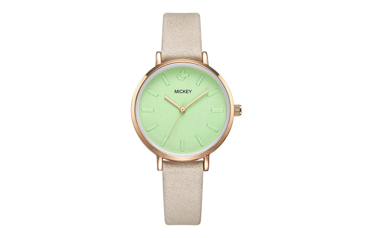 

Disney Часы Quartz Movement Leather Strap Watch Women's Watch Green Dial