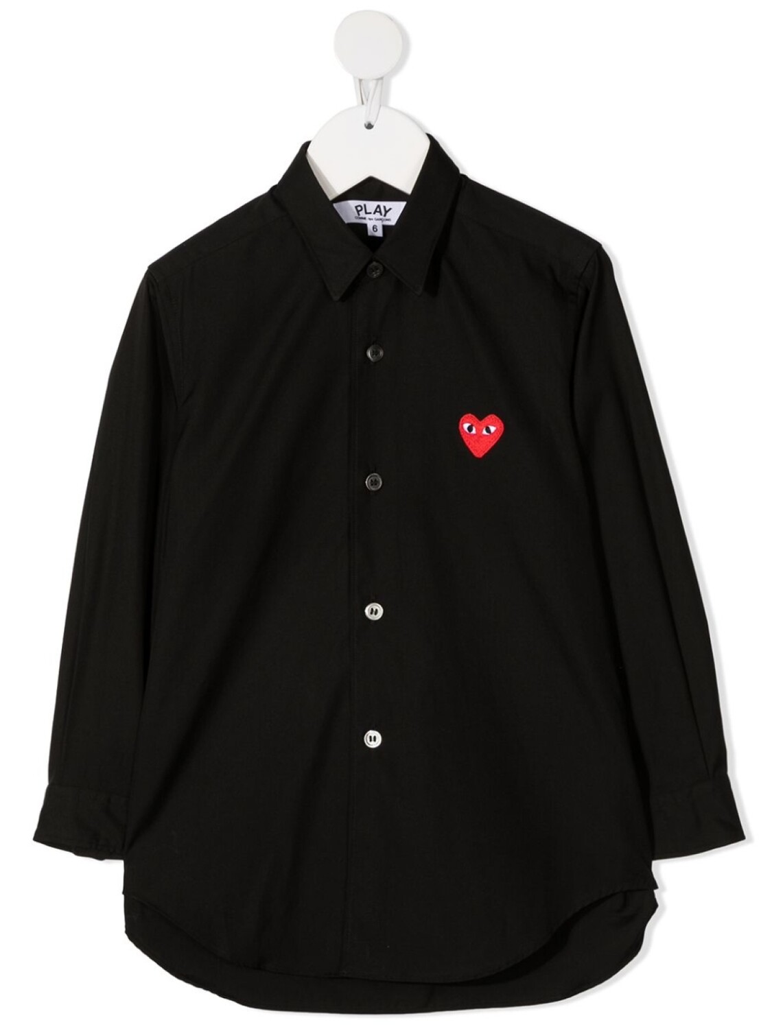 

Comme des Garçons рубашка с нашивкой-логотипом, черный