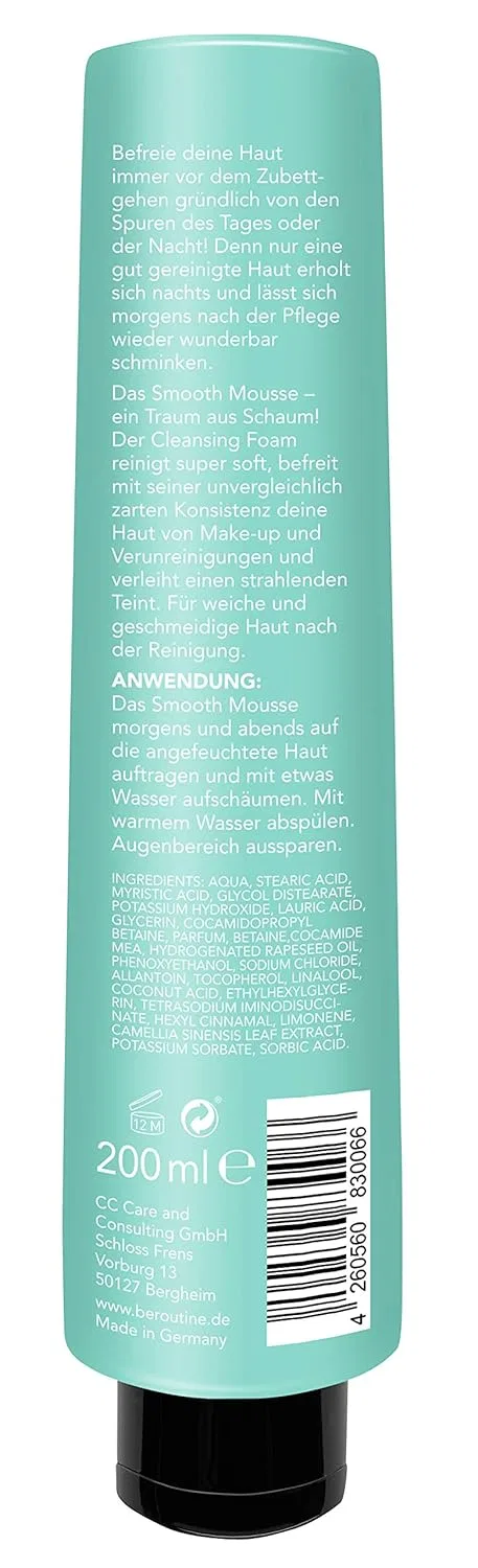 Гель для умывания #be routine — Очищающая пенка-мусс «Smooth Mousse» с экстрактом белого чая — фото 2