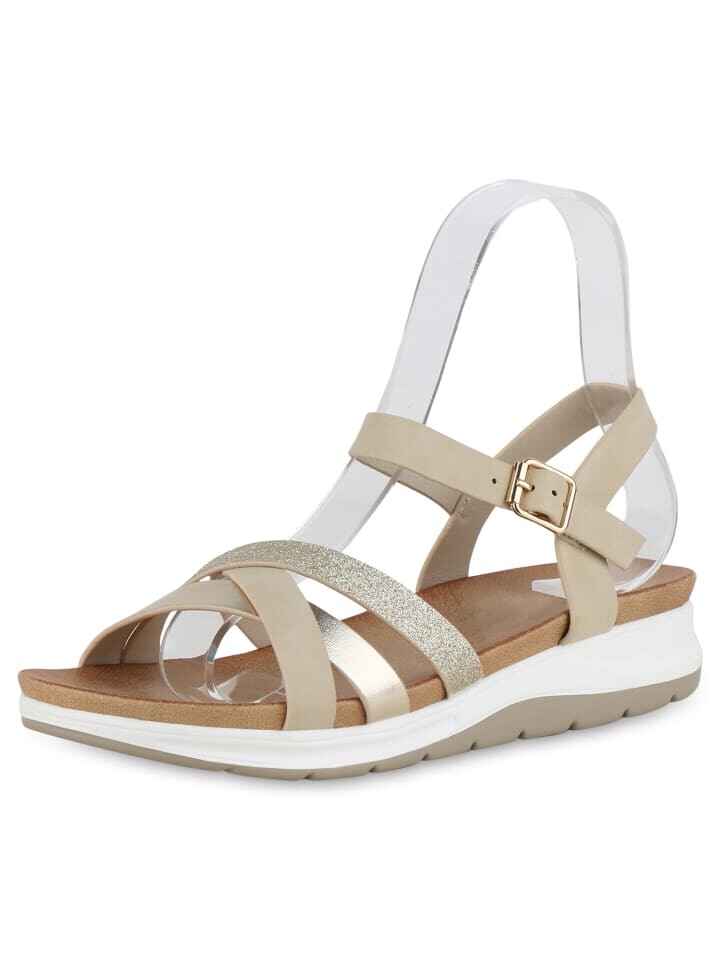 

Сандалии VAN HILL Chloe, цвет beige metallic