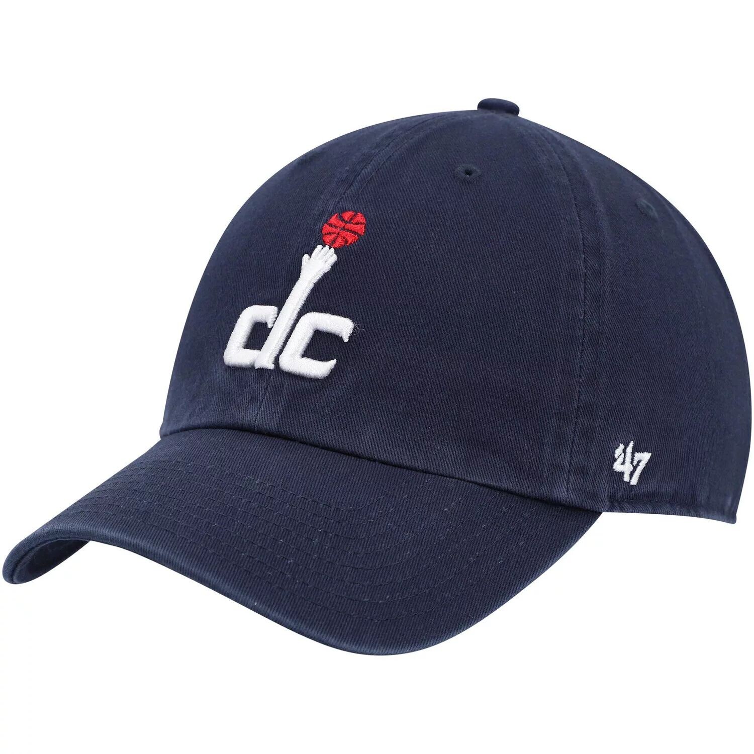

Мужская темно-синяя регулируемая кепка Washington Wizards Team '47 47 Brand