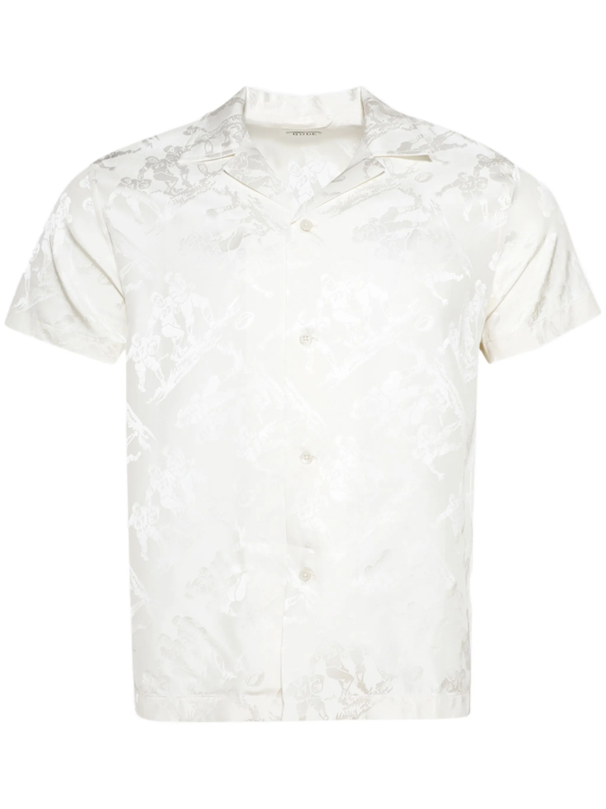 

Жаккардовая рубашка с узором Bode, белый