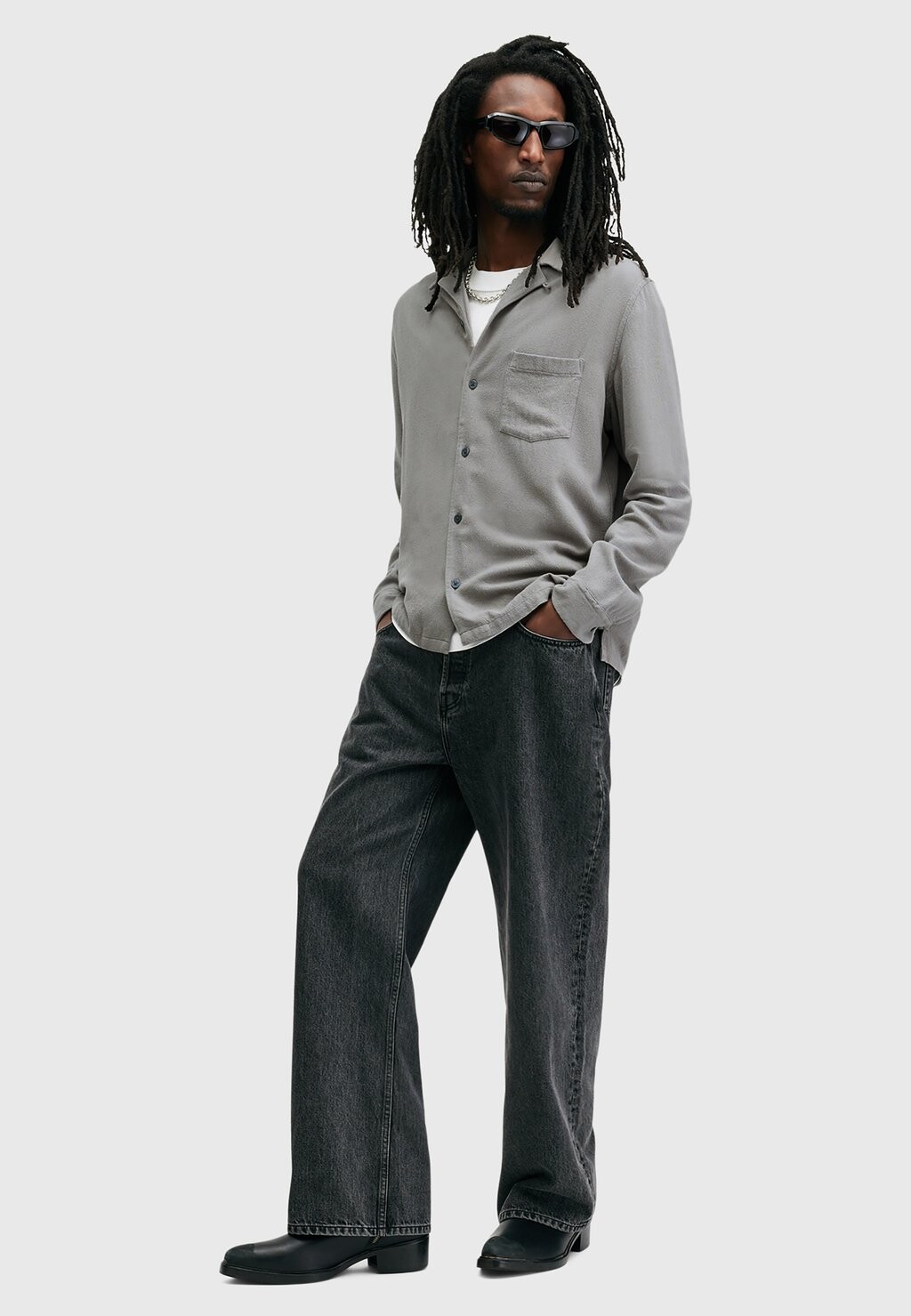 

Рубашка CUDI AllSaints, серый