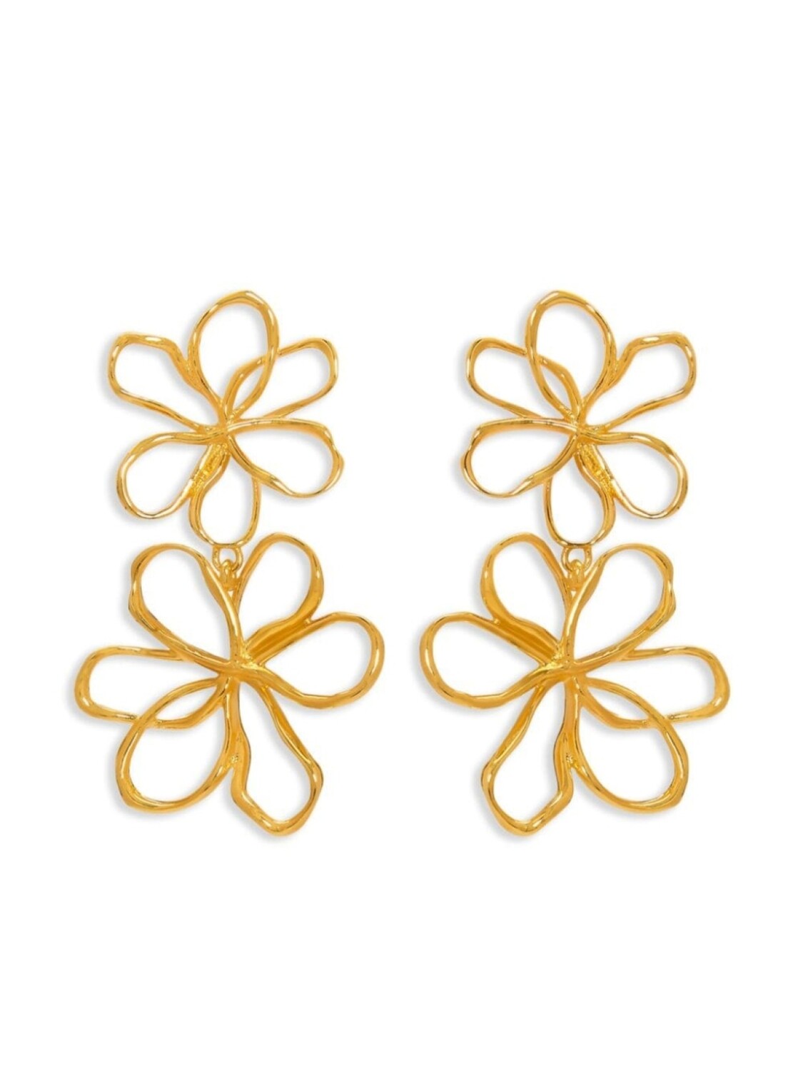 

Серьги-подвески с цветком на нитке Oscar de la Renta, золотой