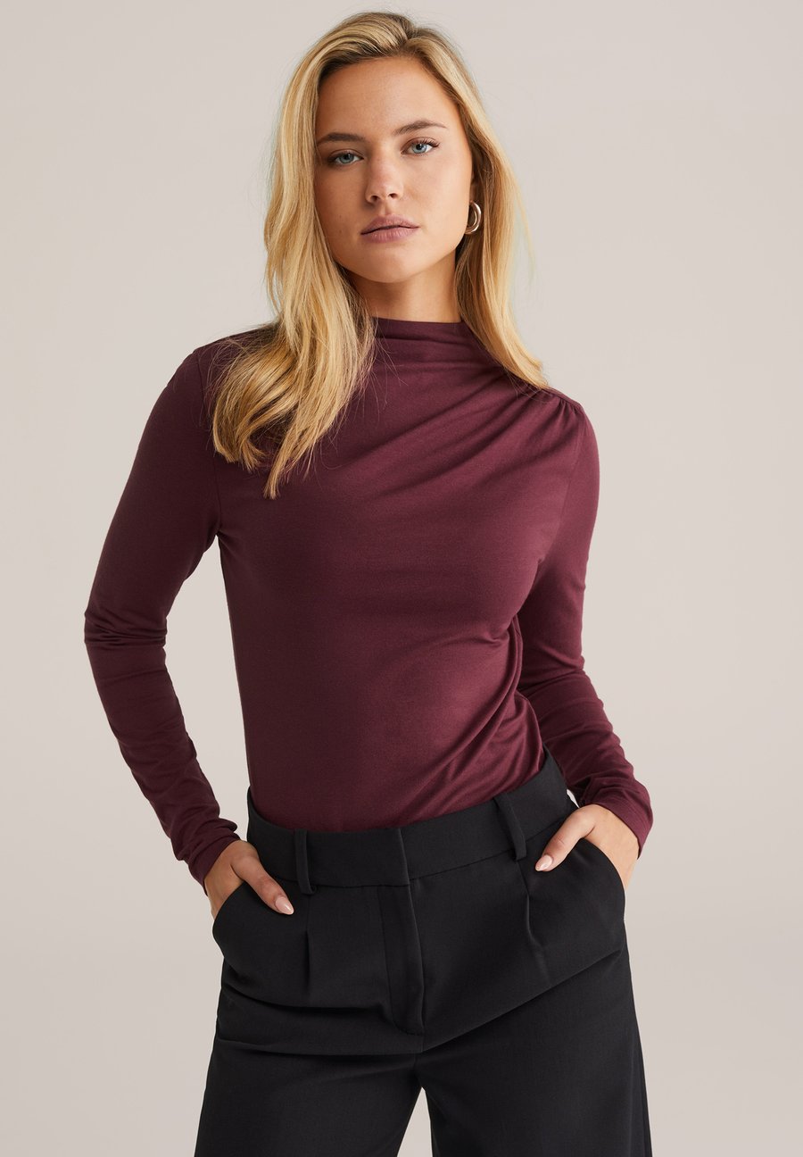 

Топ WE Fashion Long sleeved top, Vintage Red/Metallic Red