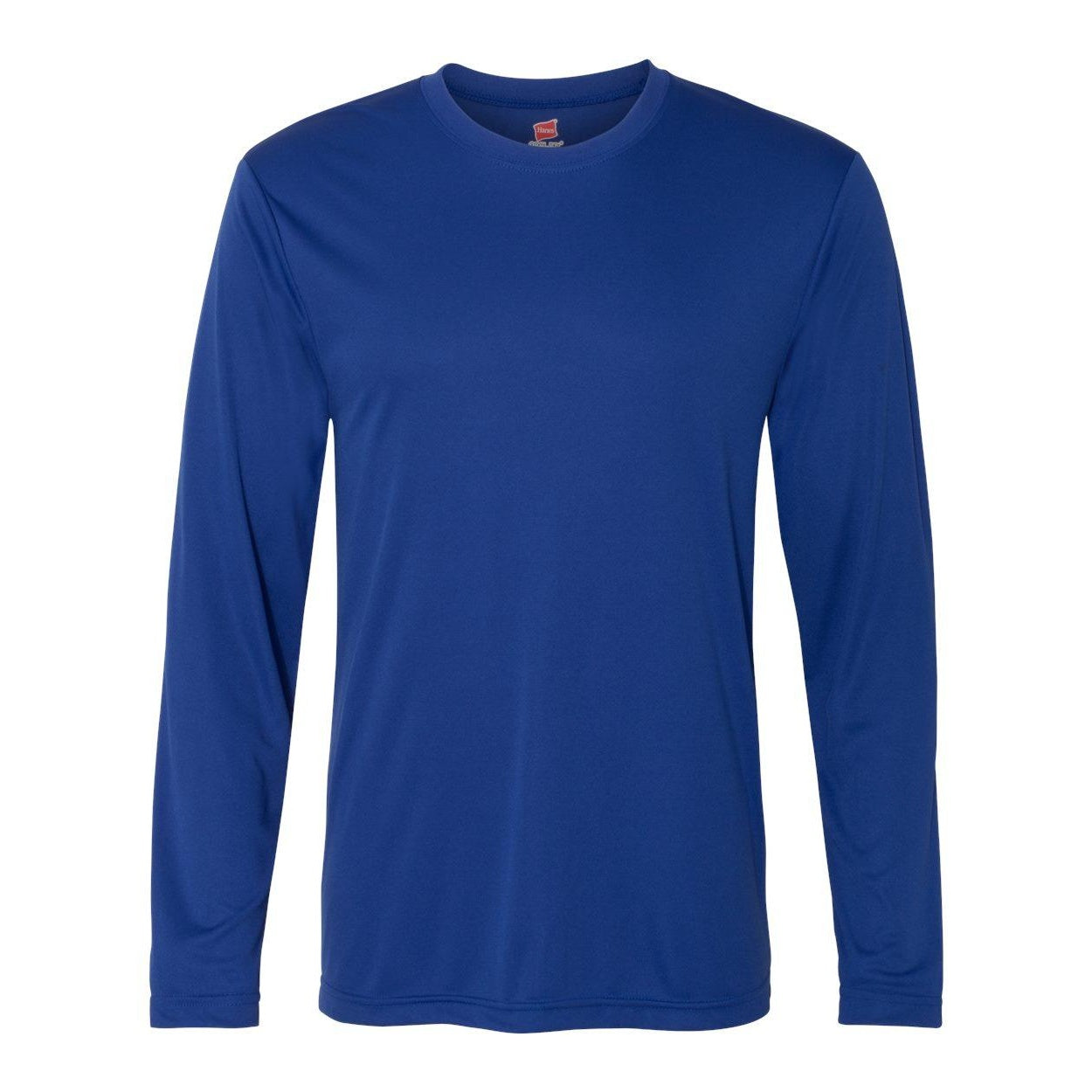 

Футболка Hanes Cool DRI с длинным рукавом для выступлений, цвет deep royal