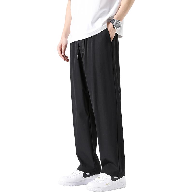 

Повседневные брюки унисекс JIMI&JONS, Light Gray Ice Silk Cuffed Pants