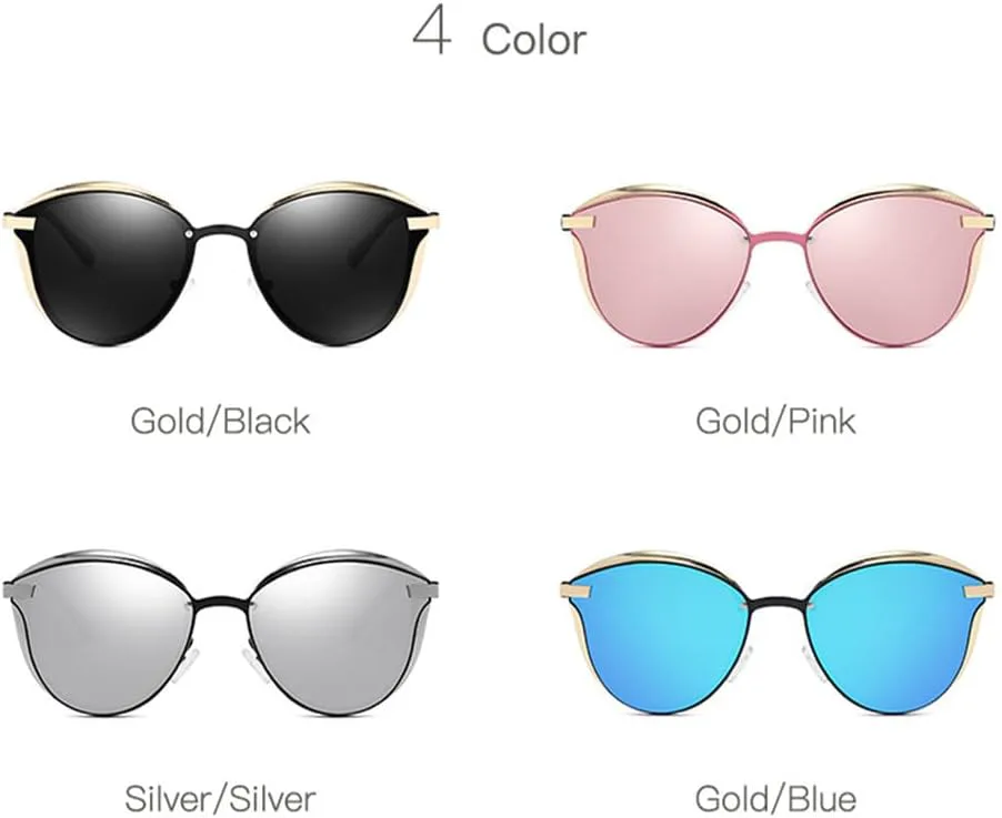 

Ретро металлические солнцезащитные очки для мужчин, модные круглые линзы, защита от УФ-излучения UV400, модные панк-солнцезащитные очки для женщин HVTVTLA, Black Blue