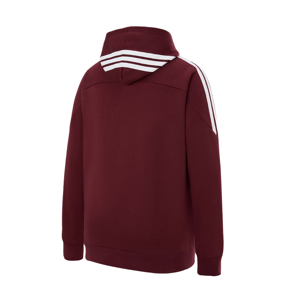 Adidas Толстовка мужская красная с капюшоном Moderate — фото 3