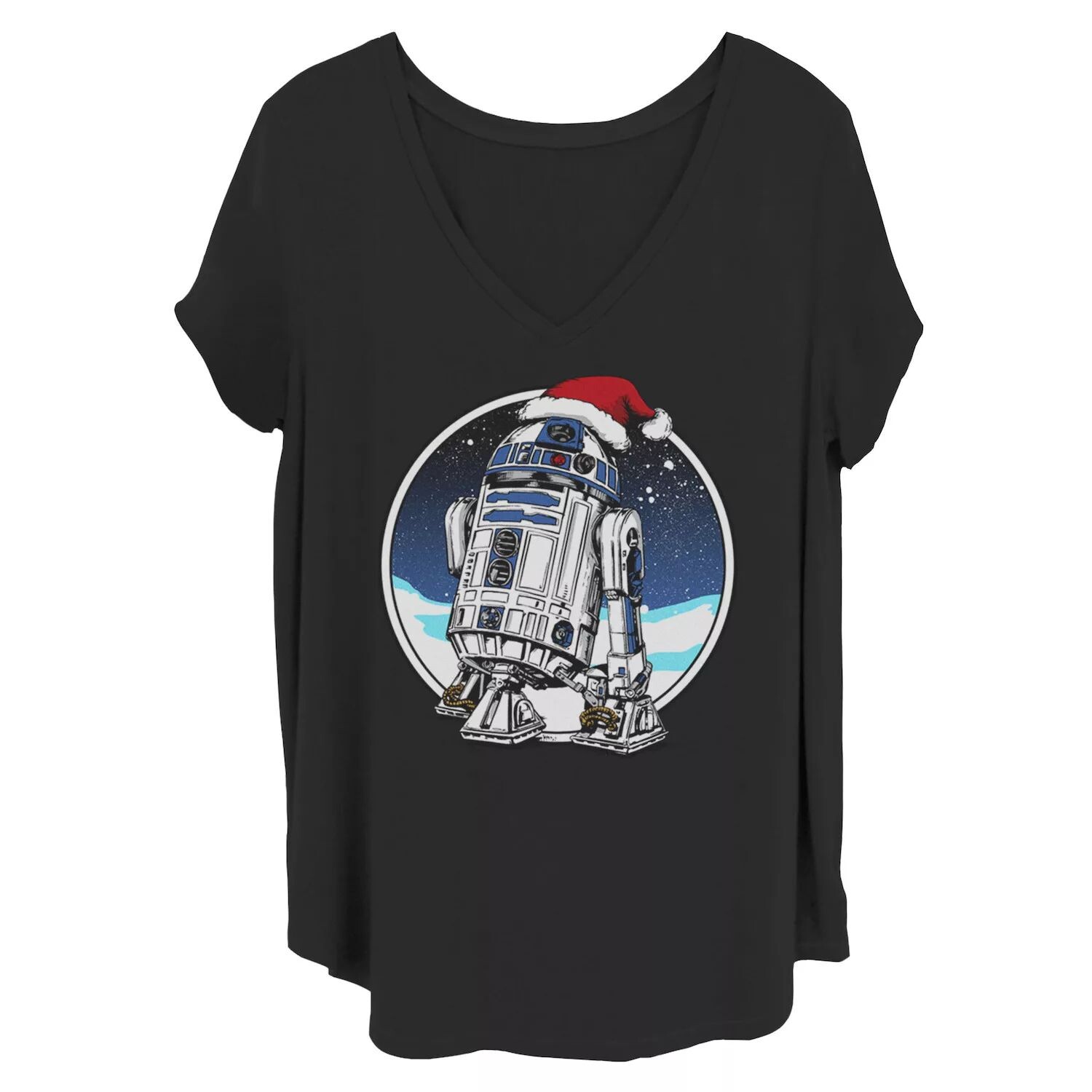 

Футболка Juniors' Plus Star Wars Holiday R2-D2 Licensed Character