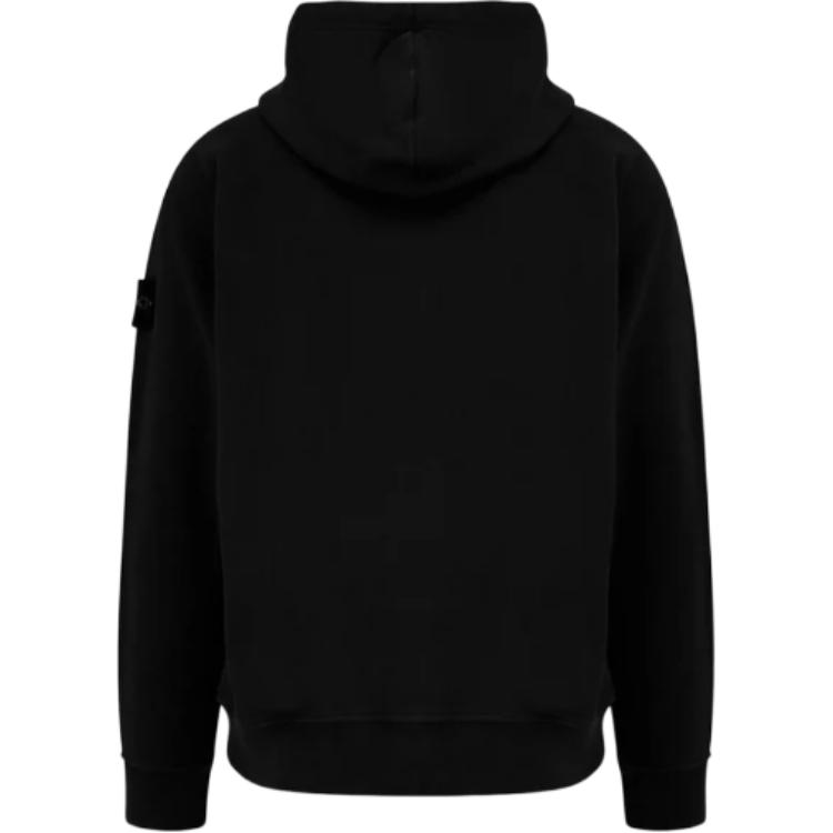 Толстовка с застежкой-молнией на капюшоне STONE ISLAND, черный — фото 2