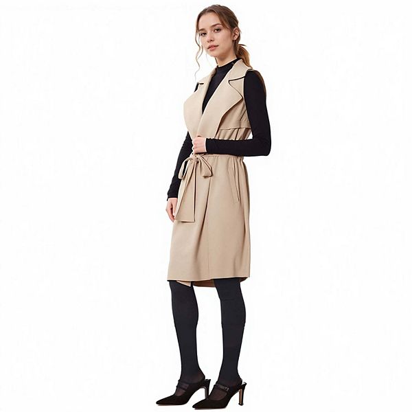 

Безрукавка-тренч в цвете хаки Pleione