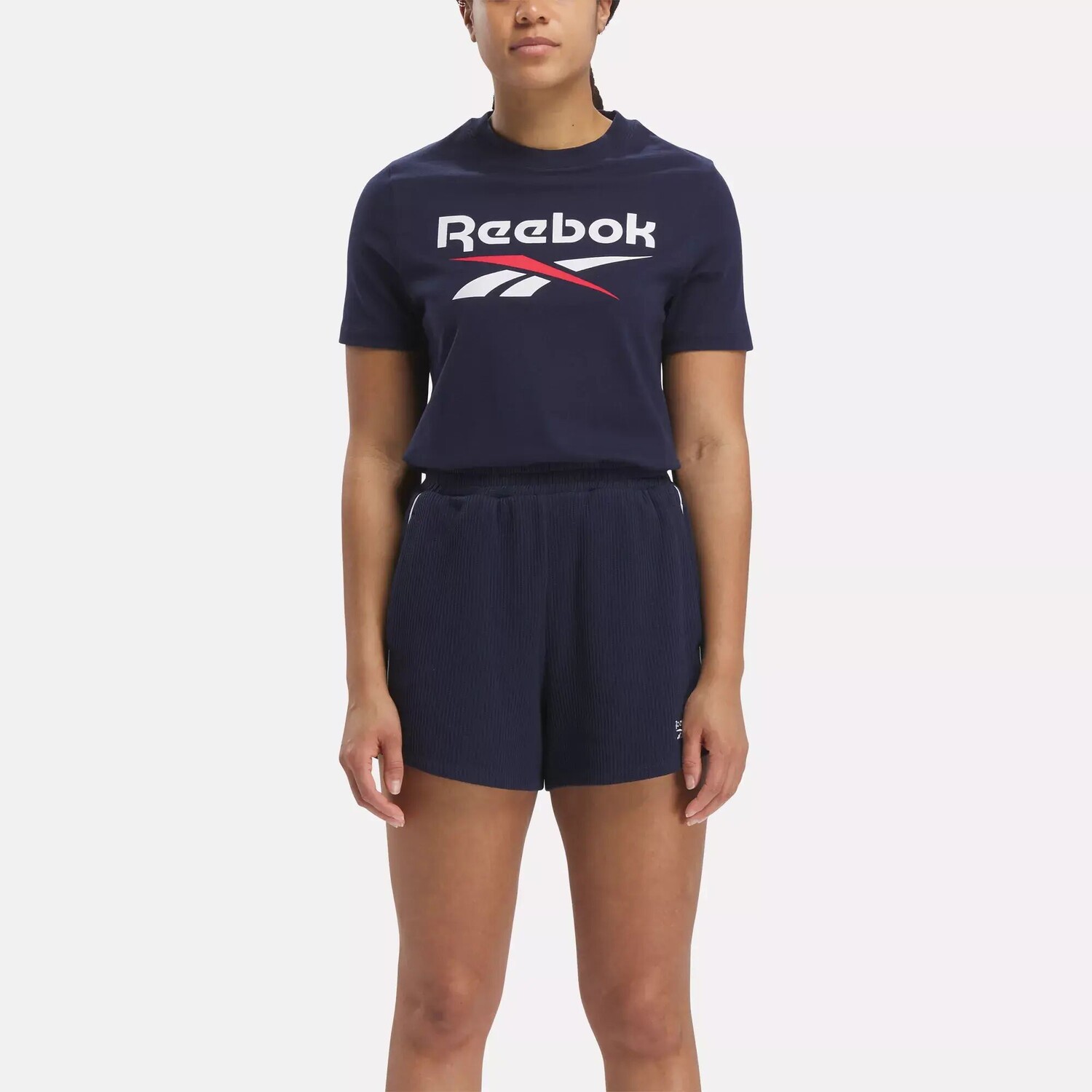 

Футболка Reebok Identity с большим логотипом, темно-синий