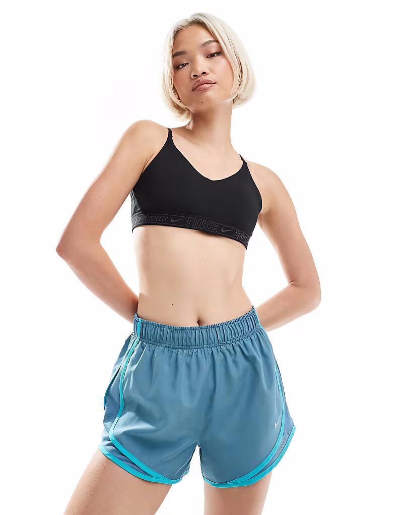 

Nike Running - Tempo Dri-FIT - шорты синего цвета со средней посадкой и внутренним швом 3 дюйма