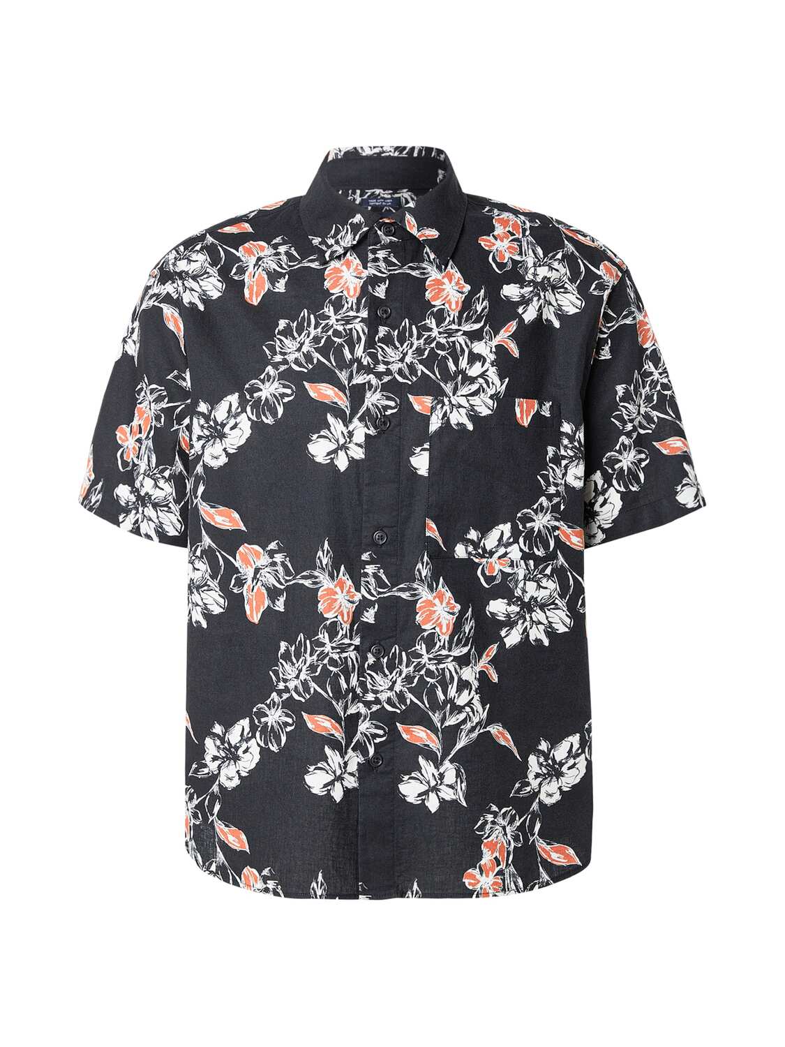 

GAP Рубашка на пуговицах Comfort Fit в черном цвете