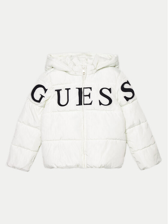 

Пуховик стандартного кроя Guess, экрю