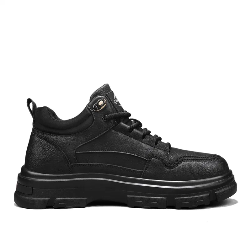 Кроссовки кожаные YEARCON Black — фото 4