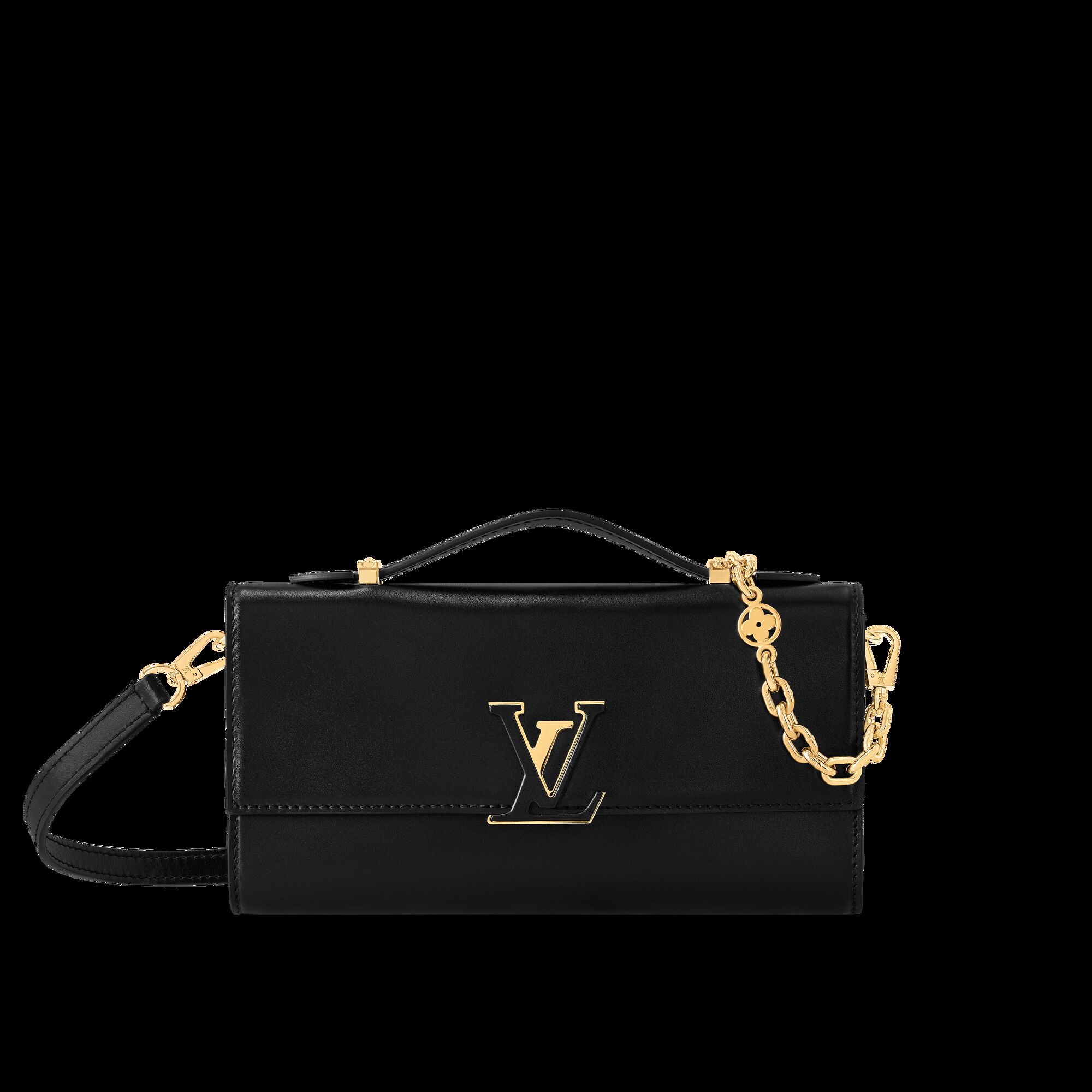 

Кошелек на цепочке Capucines Louis Vuitton, черный