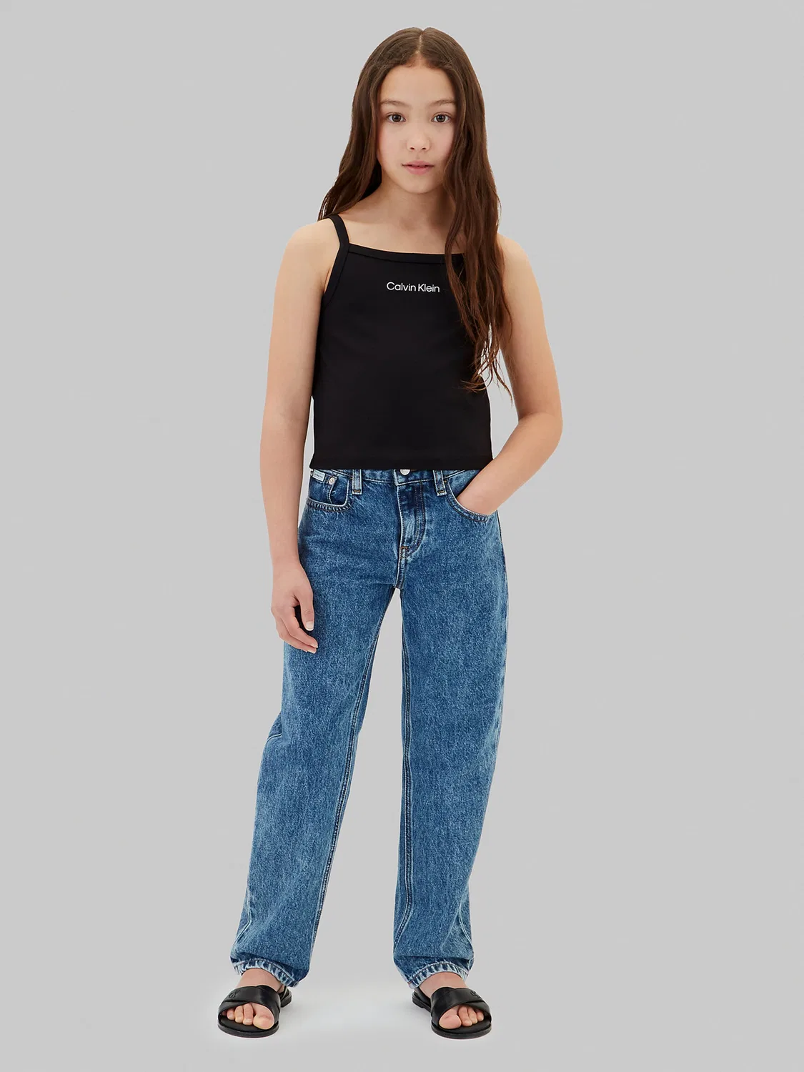 Топ Calvin Klein Jeans Punto Milano черного цвета — фото 3