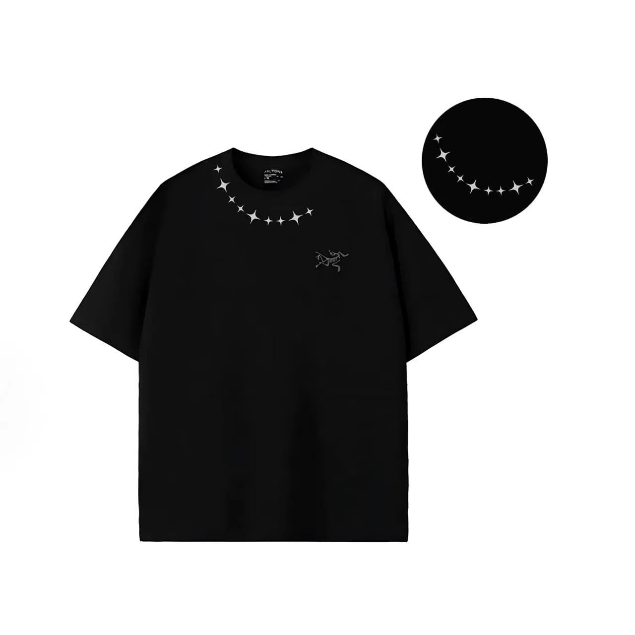 Футболка хлопковая с принтом Arcteryx KRAGG черная — фото 3