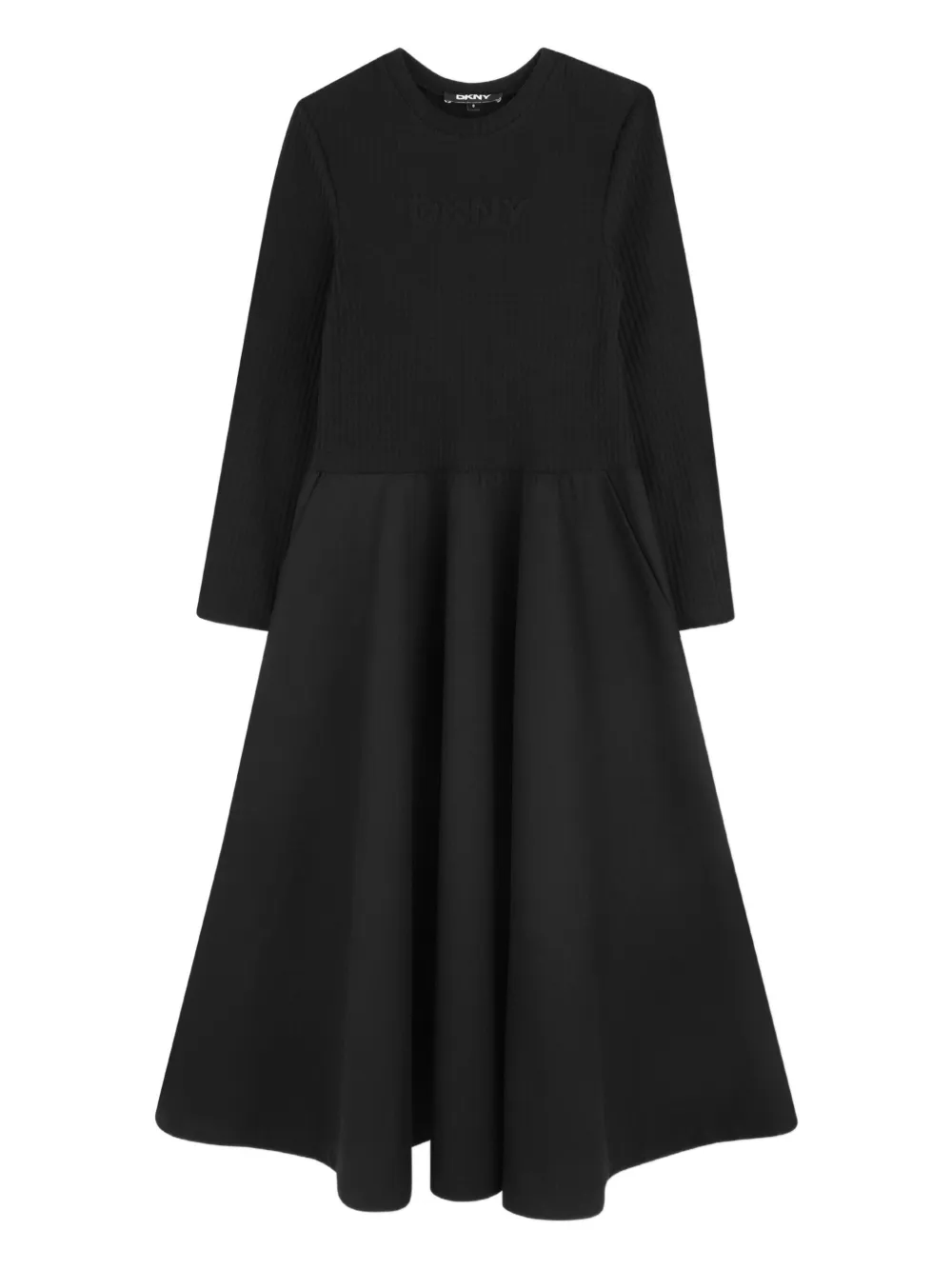 

Расклешенное платье Dkny Kids, черный