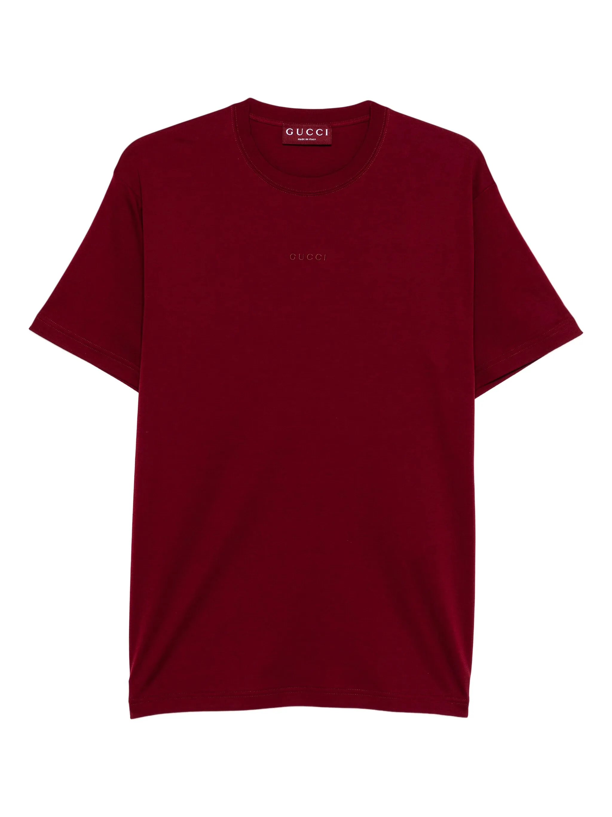 

Футболка с вышитым логотипом Gucci, красный