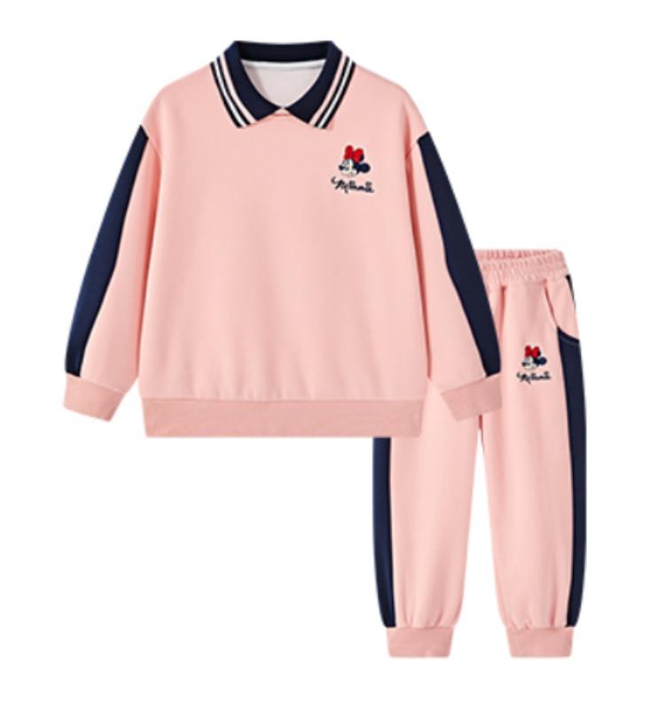 

Детская спортивная одежда Casual с лацканом Disney, розовый
