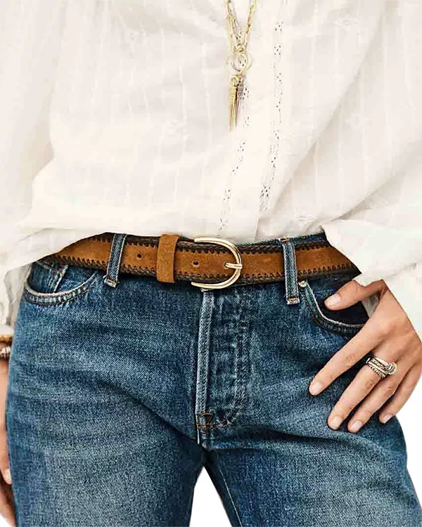 

Ремень Ceinture brosco из кожи Ba&Sh, коричневый