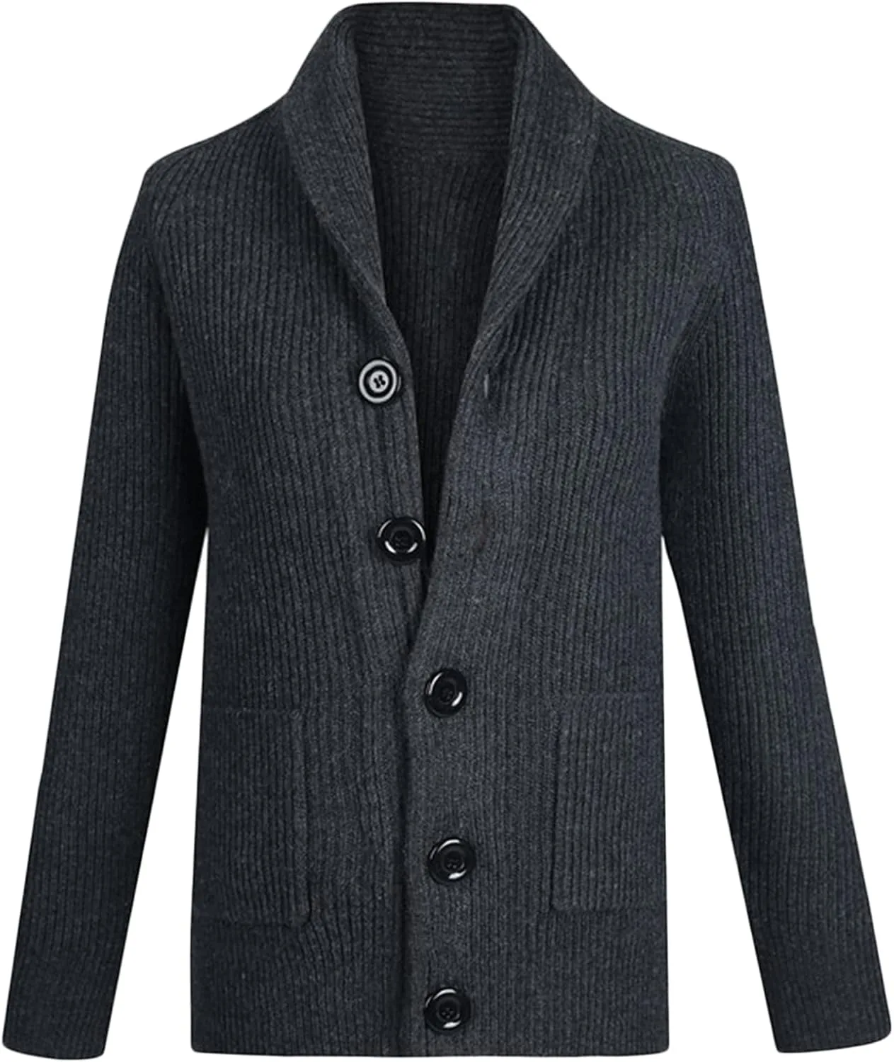 

Кардиган мужской DGHM-JLMY с воротником-шалью и кабельной вязкой