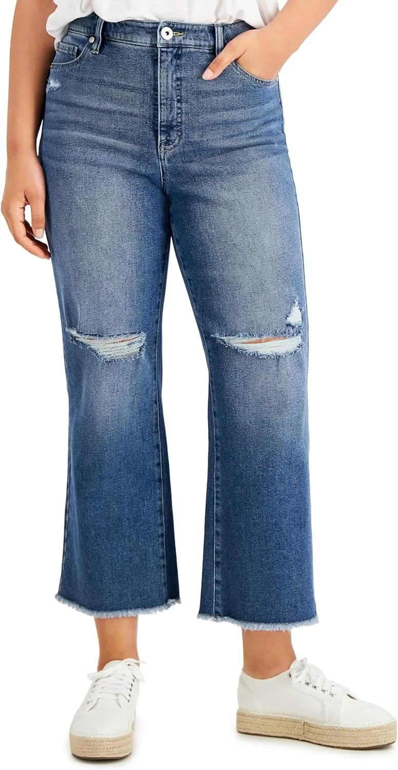 

Style & Co. широкие укороченные джинсы