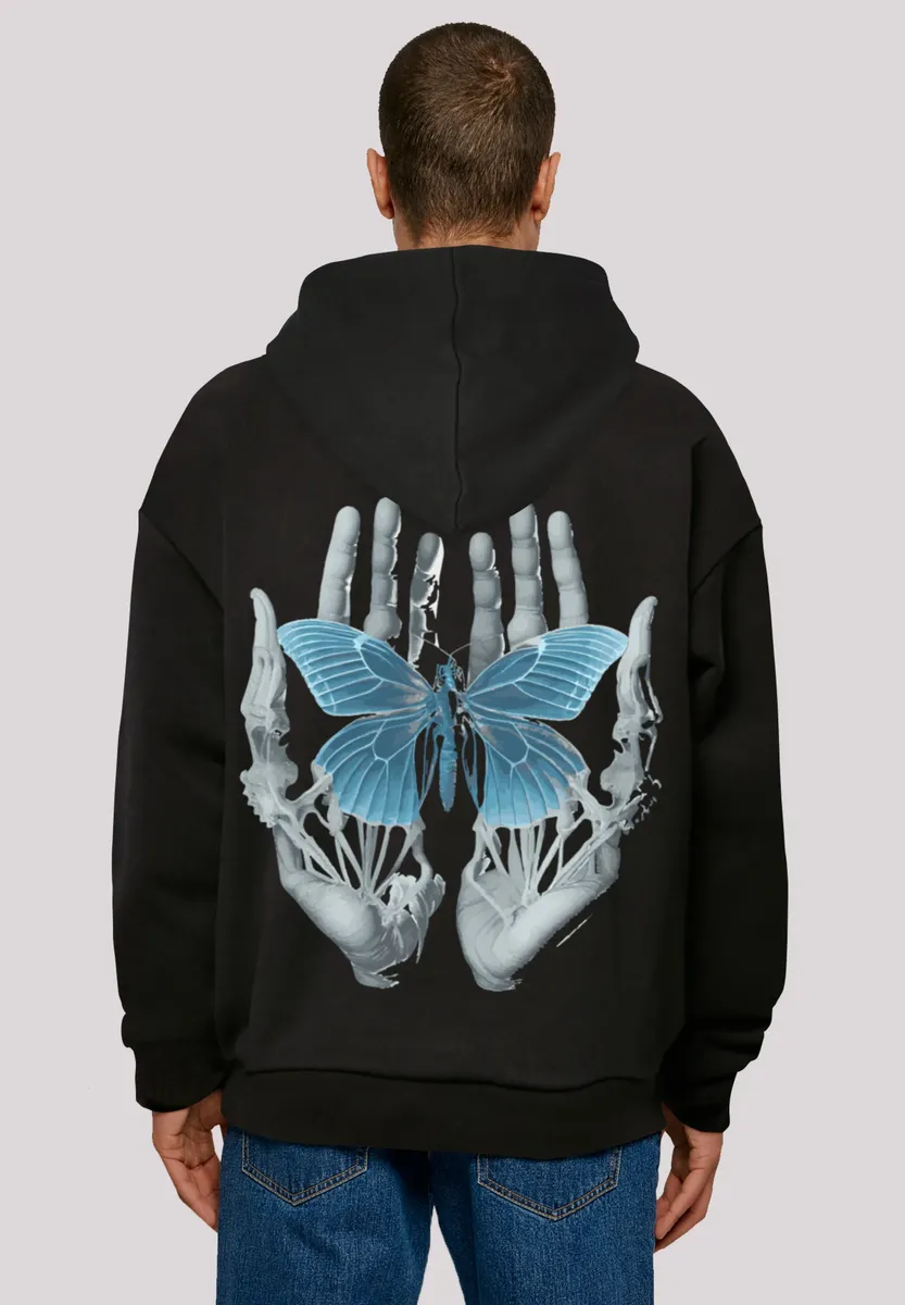 

Толстовка F4NT4STIC "Skeleton Hands Butterfly", принт, черный