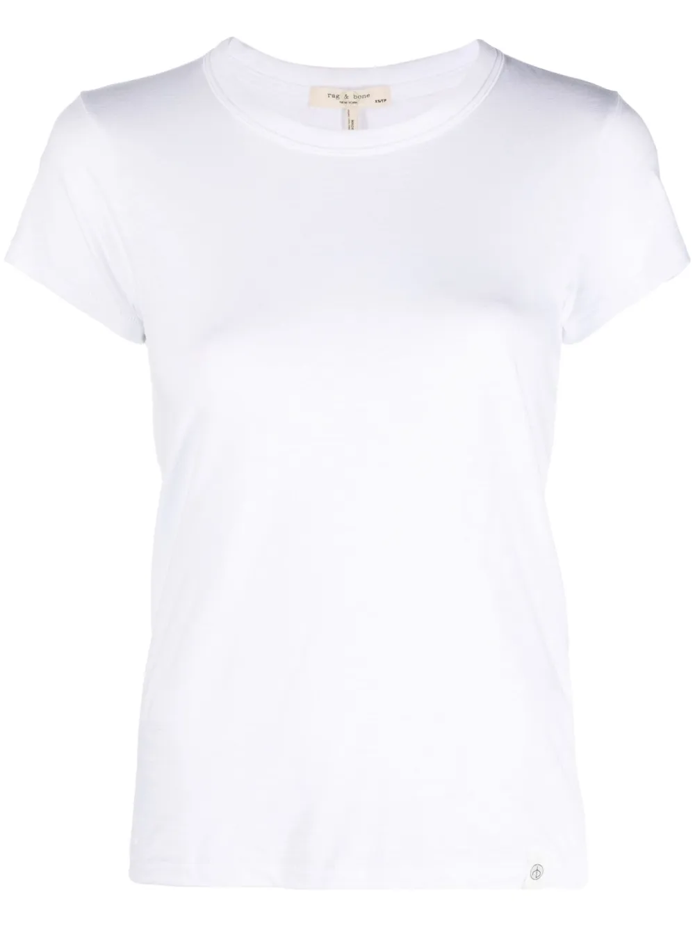 

Футболка The Slub из органического хлопка Rag & Bone, белый