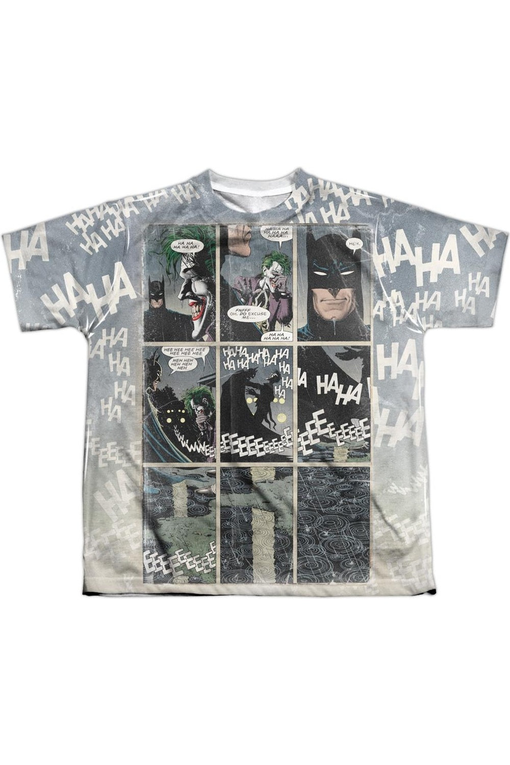 

Футболка с коротким рукавом для подростков Batman Last Laugh Gildan, белый