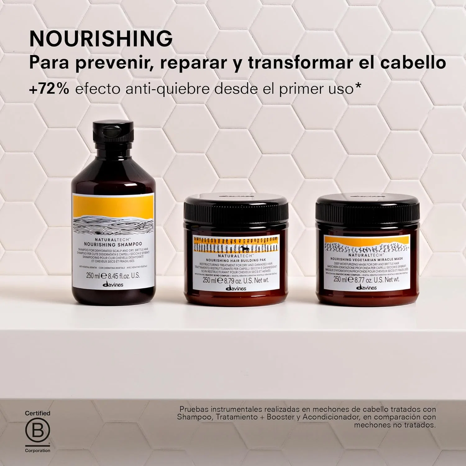 Восстанавливающая маска для волос «Natural Tech Nourishing Hair Building Pak» от Davines Davines — фото 2