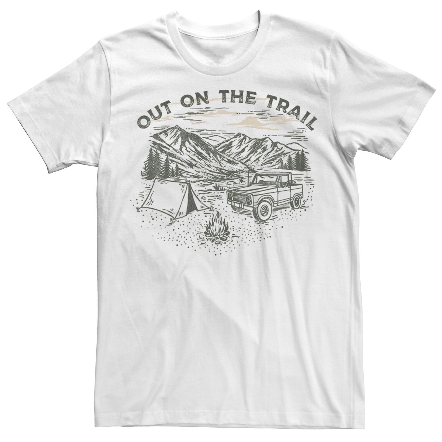 

Мужская футболка Out On The Trail в тон с портретом Licensed Character