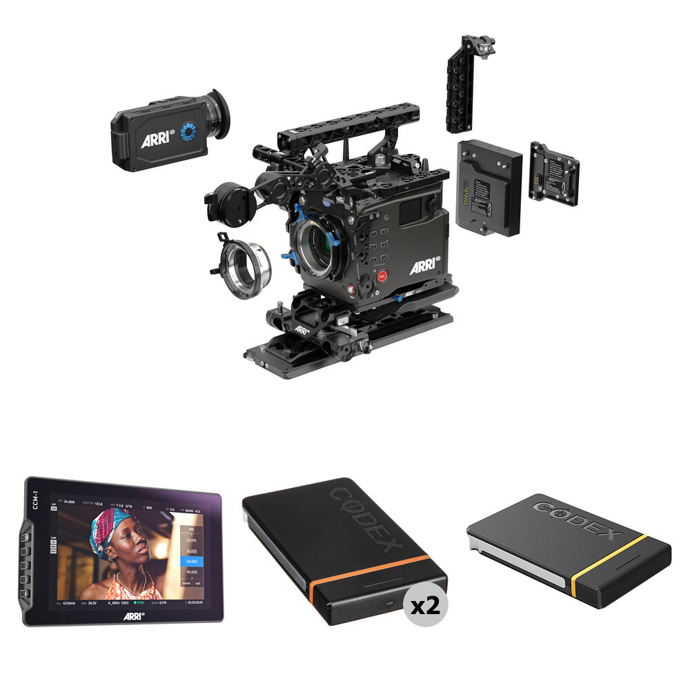 

Производственный комплект ARRI ALEXA 35 с встроенным монитором CCM-1 и приводами CODEX (студия 15 мм)