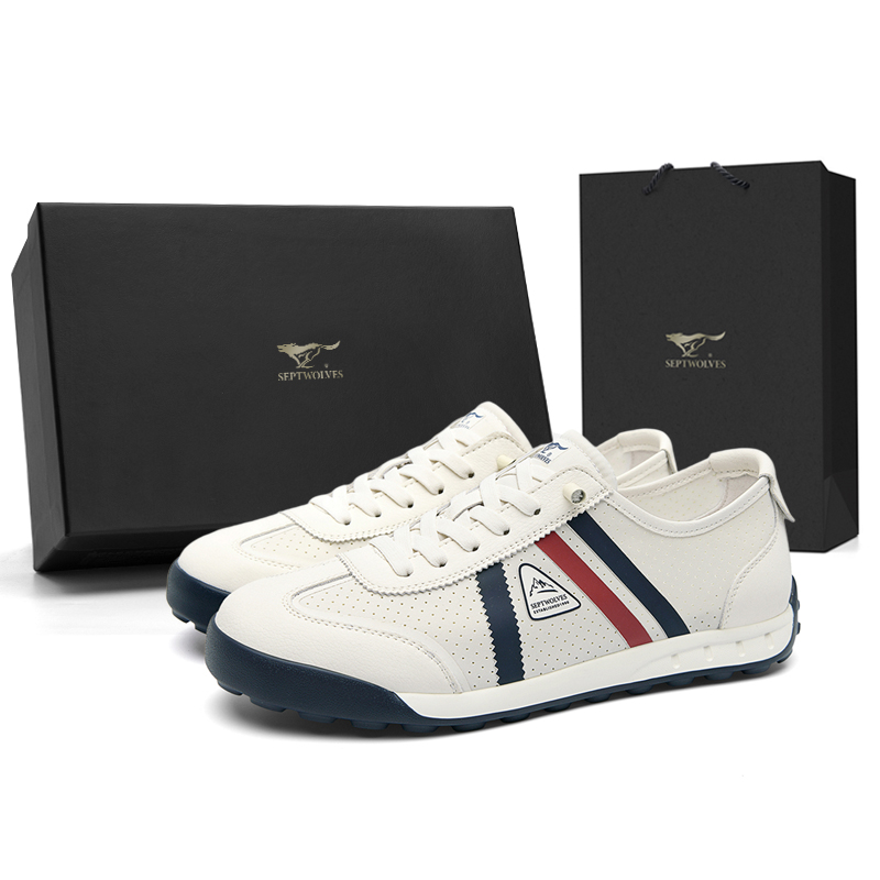 

Низкие повседневные туфли мужские SEPTWOLVES, White (Standard Leather Shoe Size)