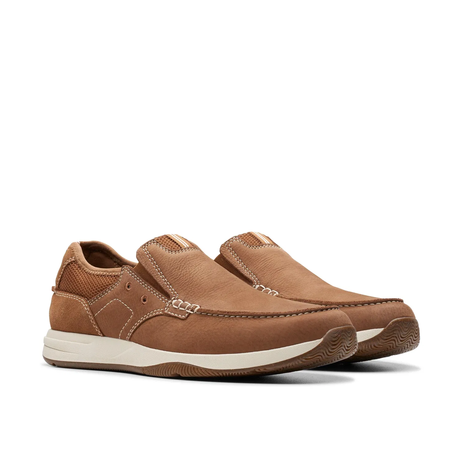 Туфли-лодочки на шнуровке Clarks из нубука, коричневый — фото 4